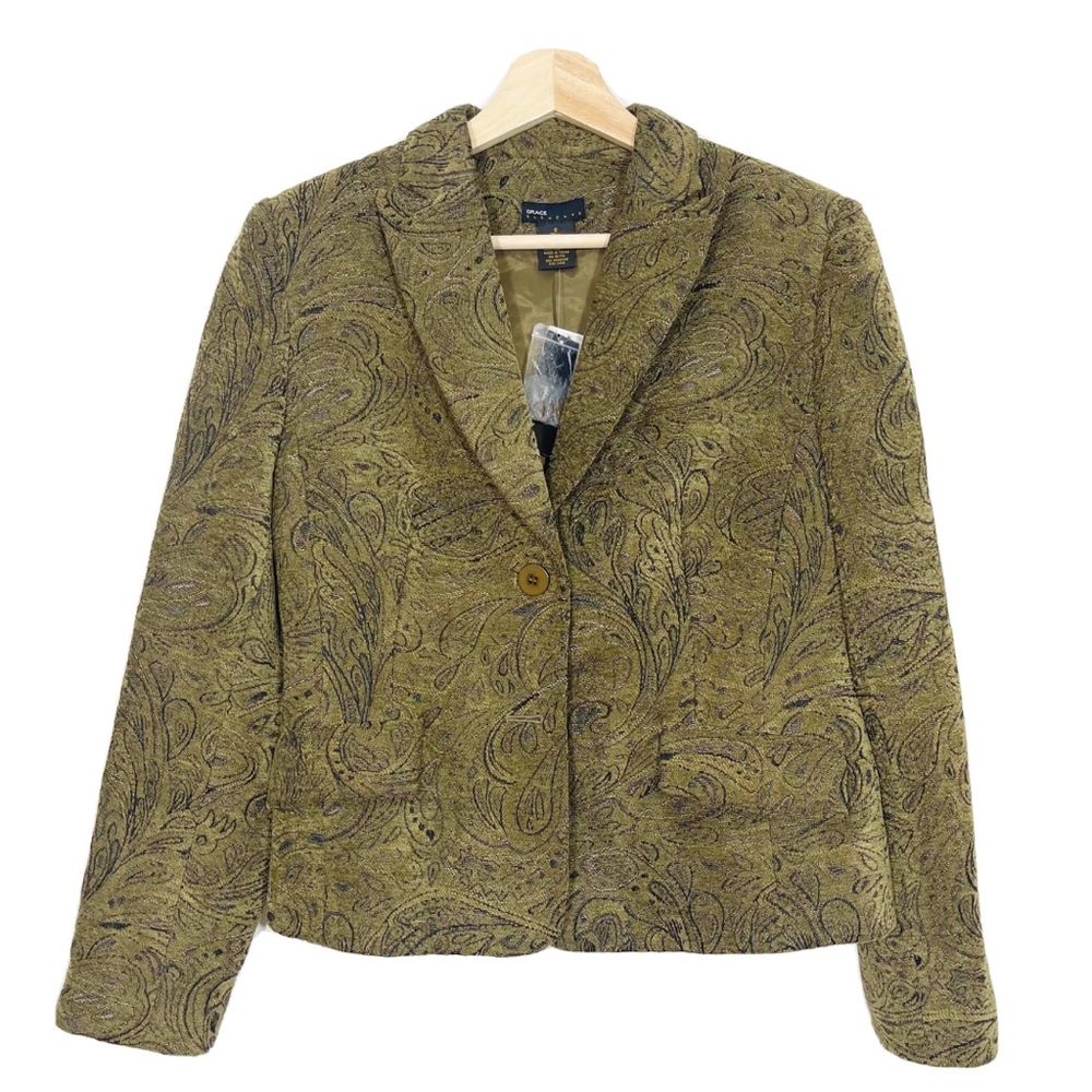 NWT Grace Elements Buckingham Blazer Jacket Paisl… - image 1